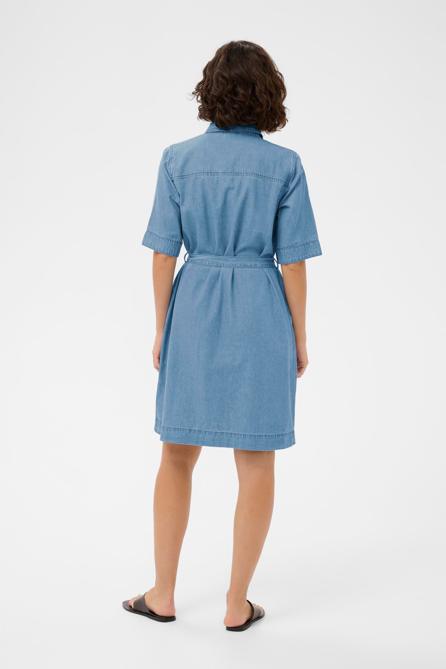 Jade denim dress - blauw