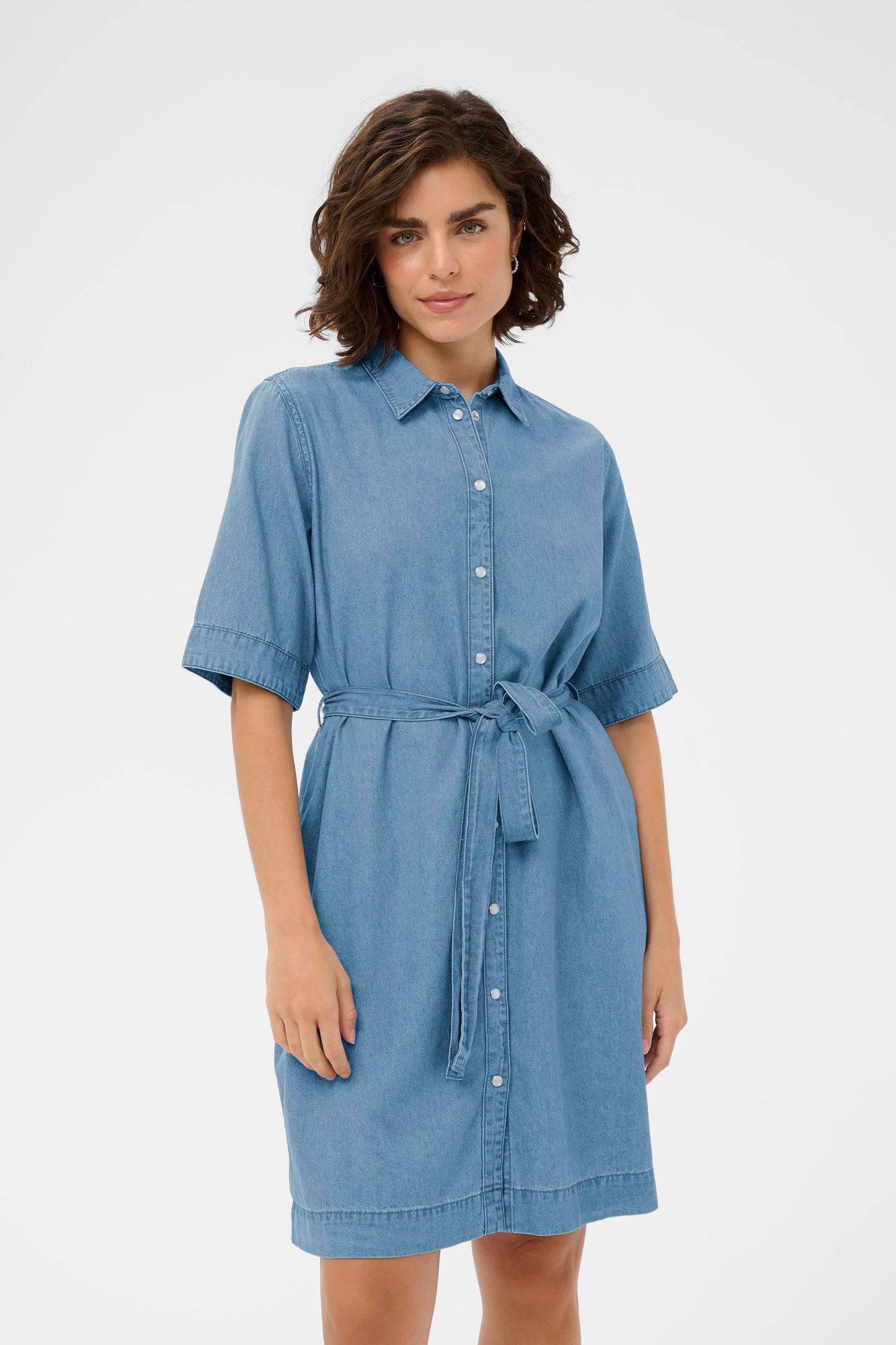 Jade denim dress - blauw
