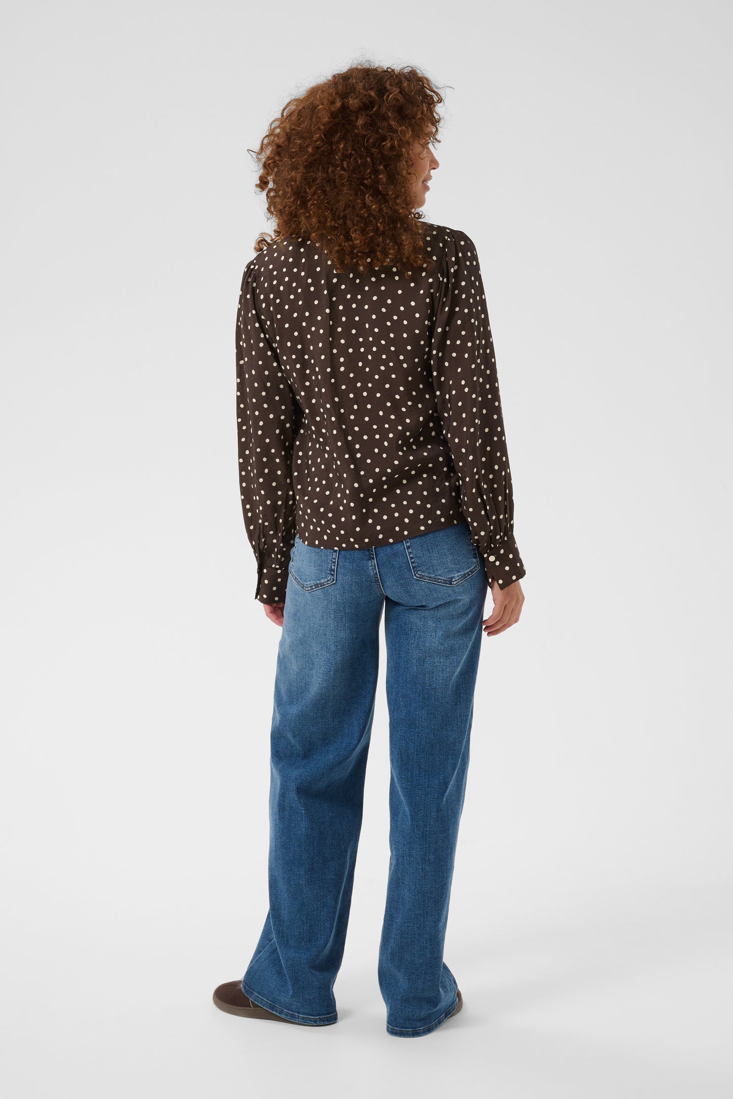 Dot blouse - bruin
