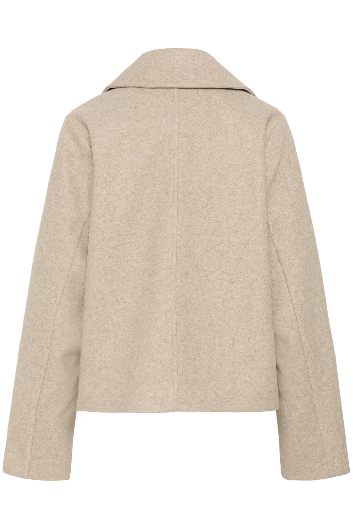 Saturn short mantel - beige melange