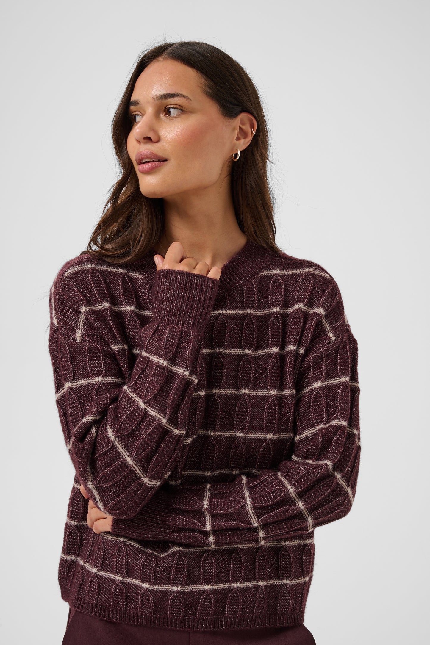 Sirens striped pullover - fudge/lichtroze