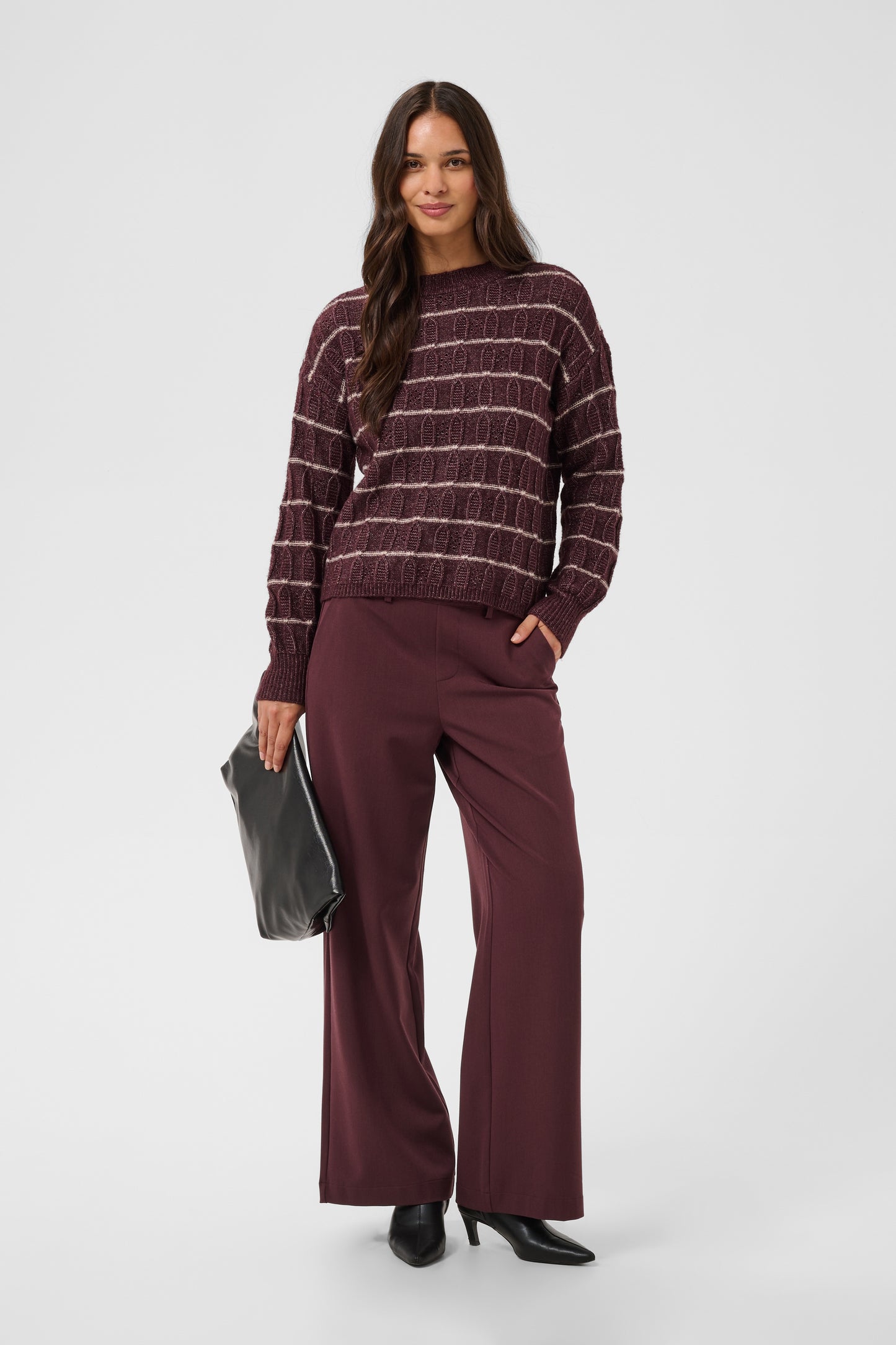 Sirens striped pullover - fudge/lichtroze