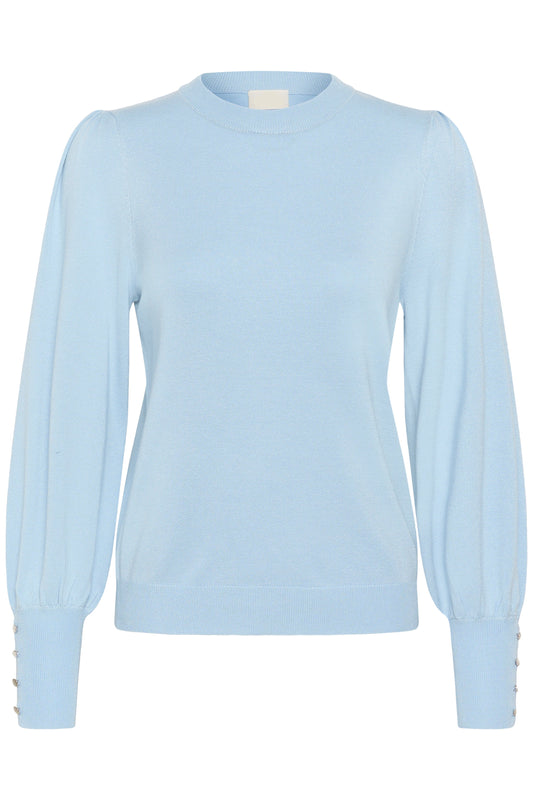 Lizza round neck - lichtblauw