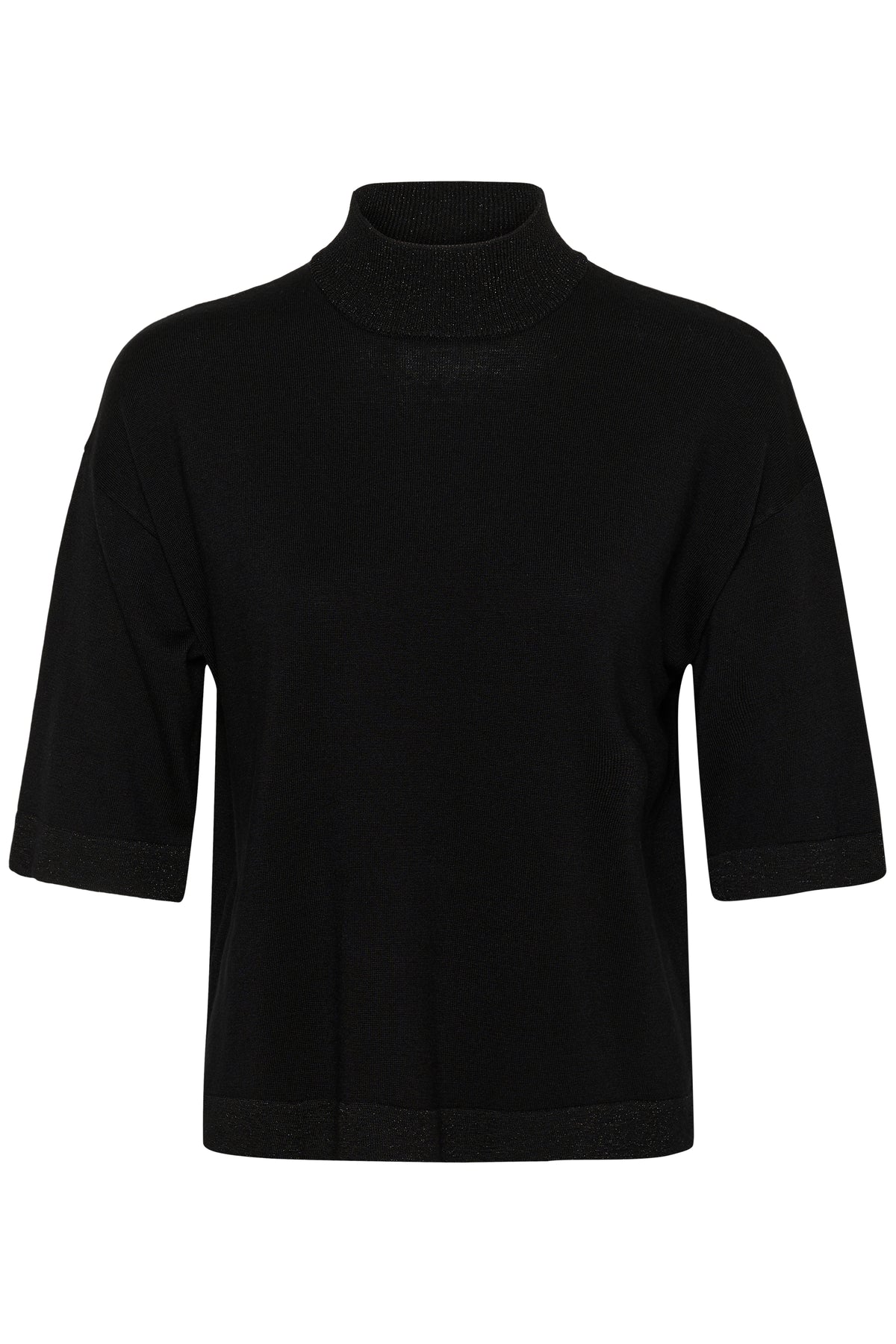 Liva lurex pullover - zwart