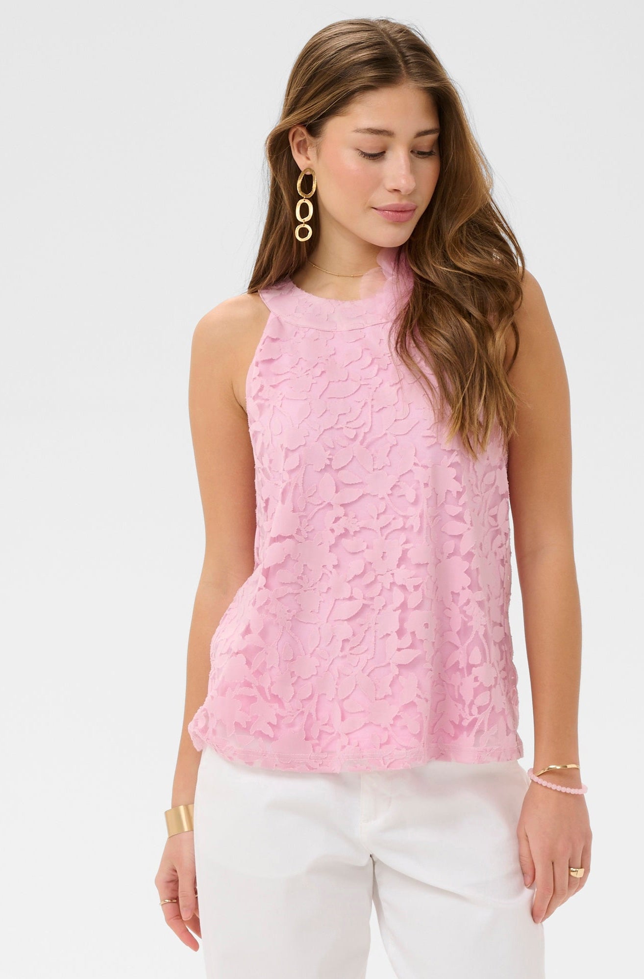 Jessica blouse flower - roze