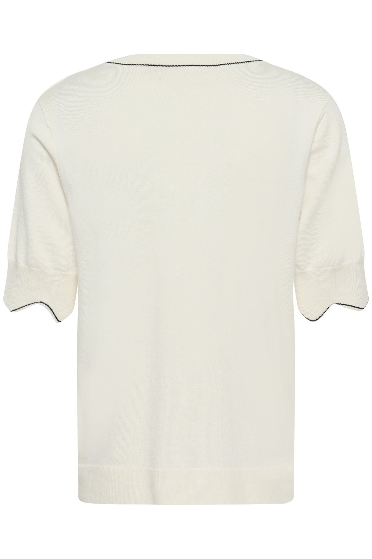 Villea knit blouse - ecru/zwart