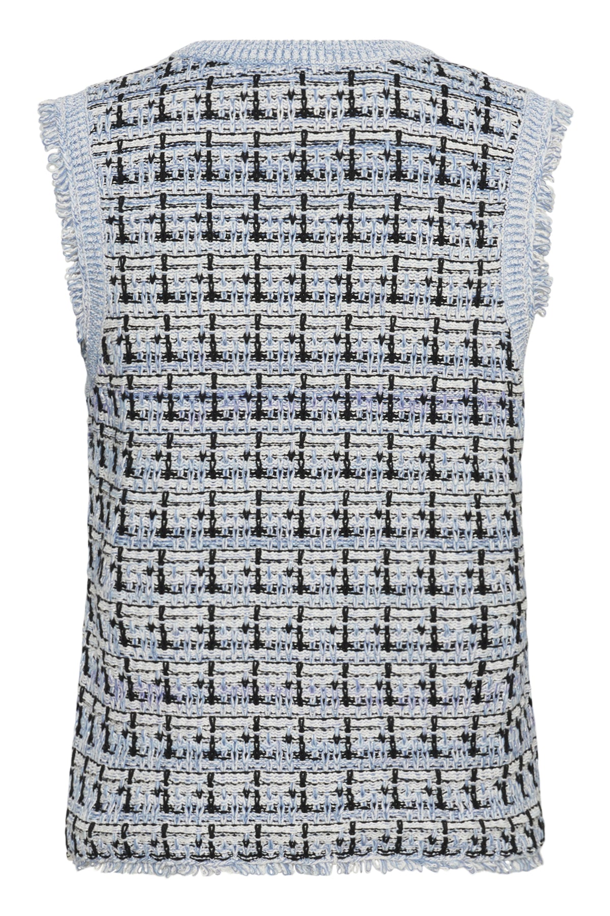 Over chanel top - jeansblauw