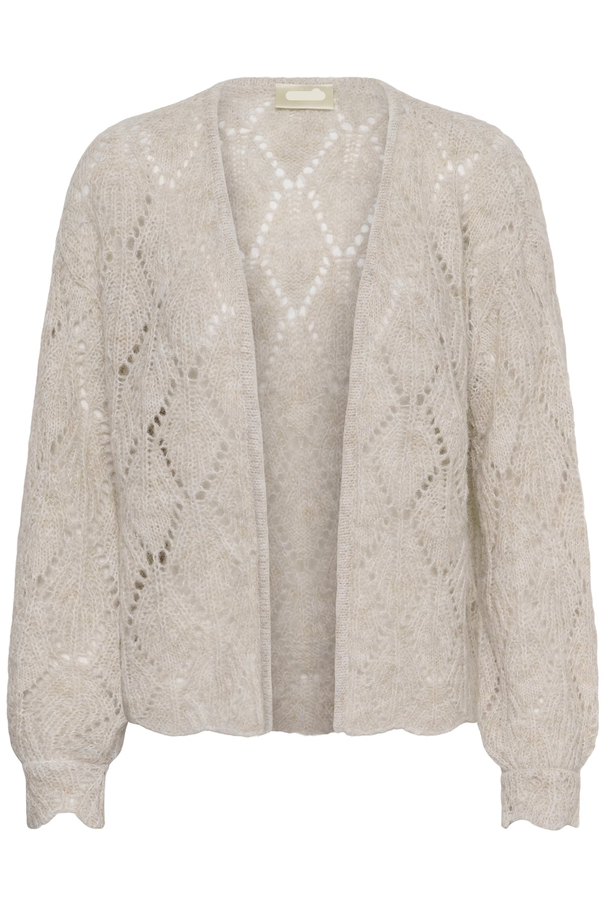 Niso cardigan gehaakt - beige