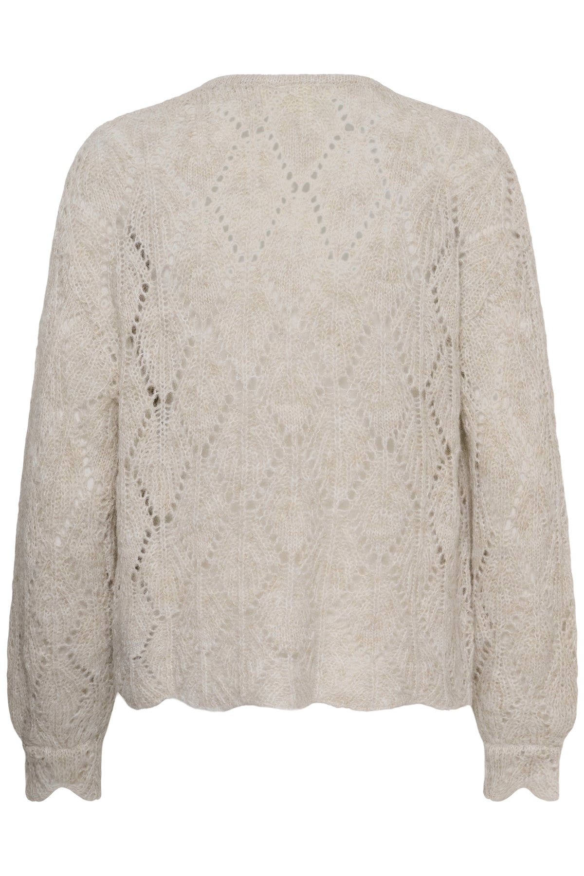 Niso cardigan gehaakt - beige