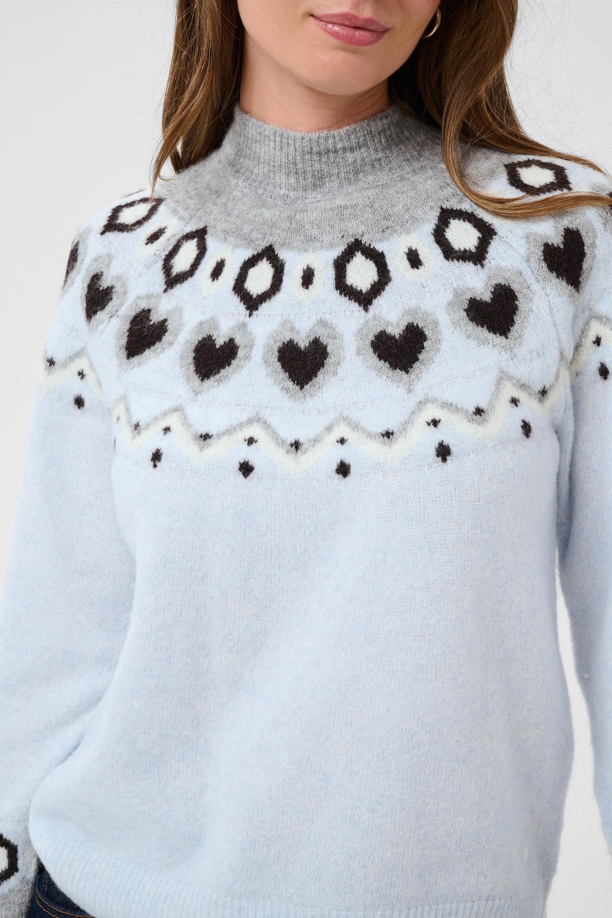 Cherrie knit pullover - lichtblauw