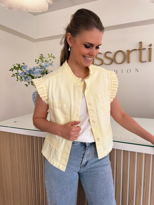 Lorra waistcoat - lemon