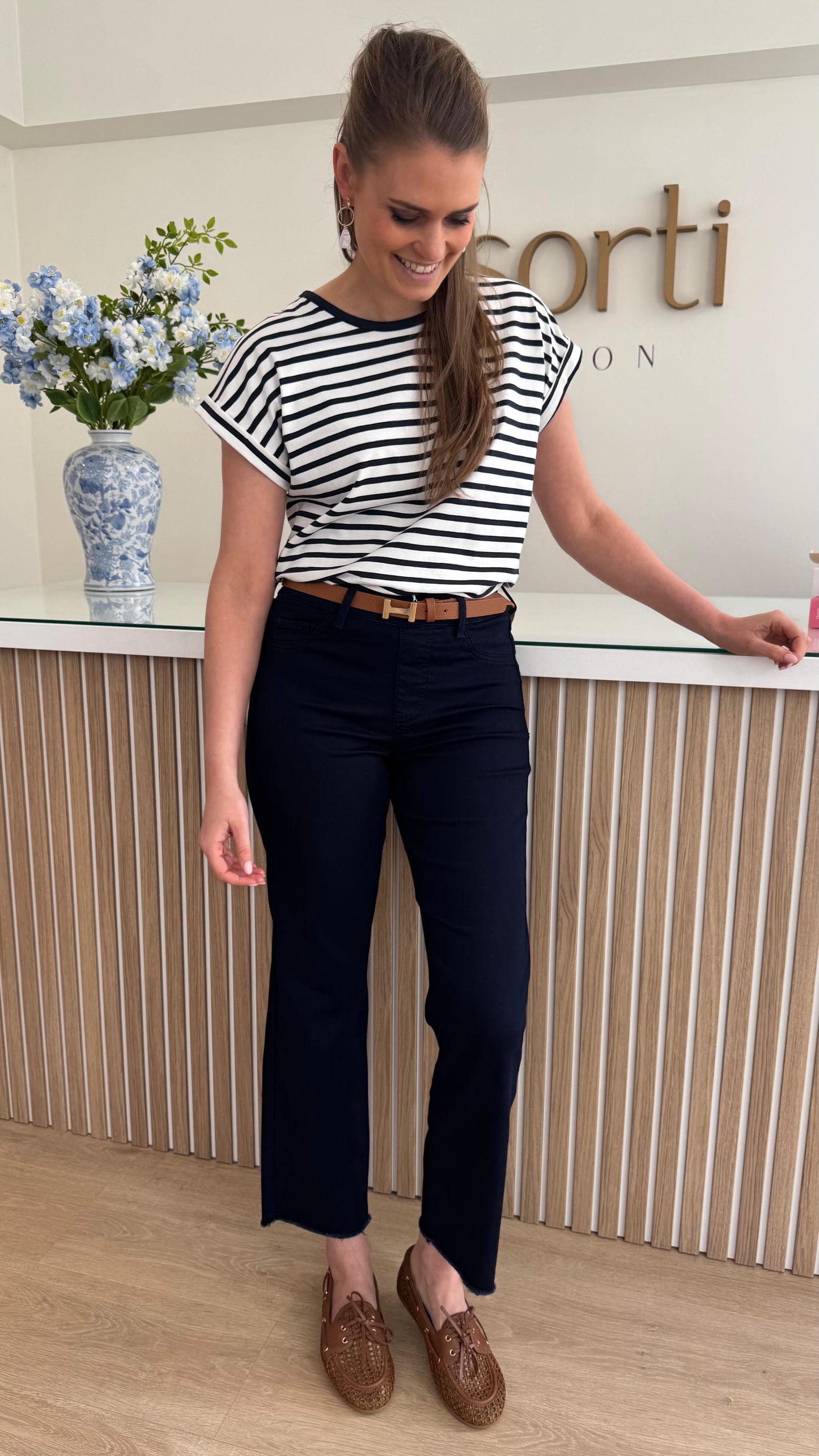 Nadira 3B pants - donkerblauw