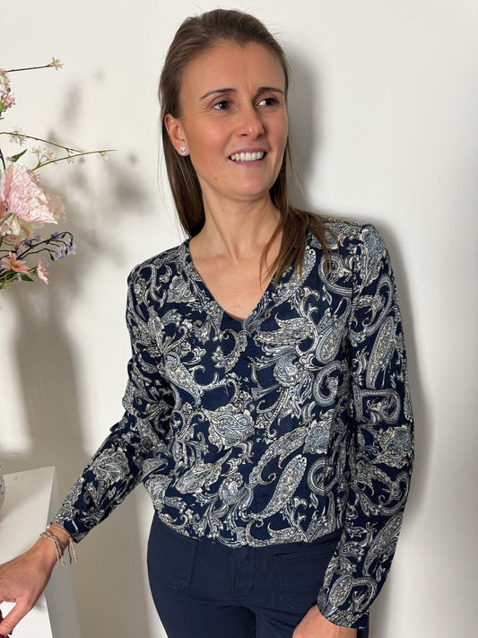 KAamber blouse - blauw