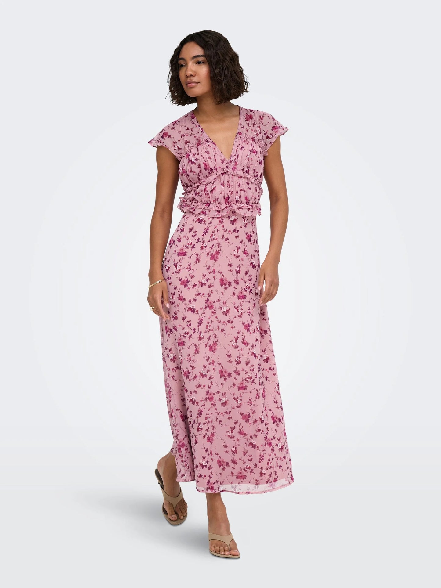 Valda bloemenkleed - roze