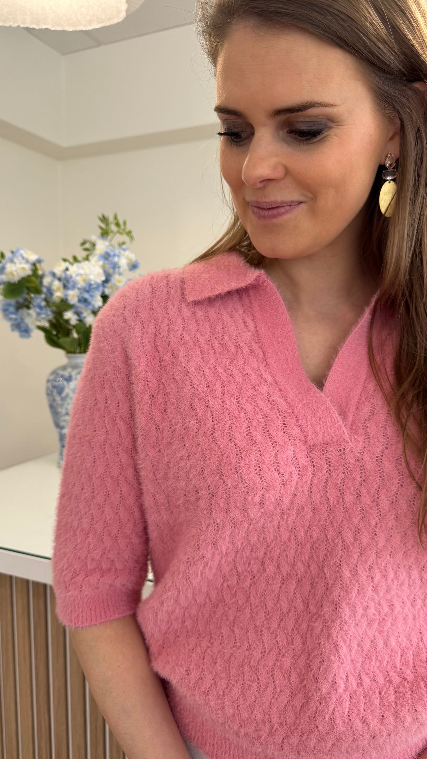 Moisa fluffy trui - roze