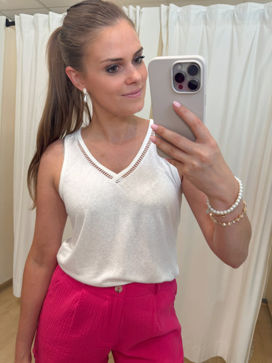 Penny top - wit