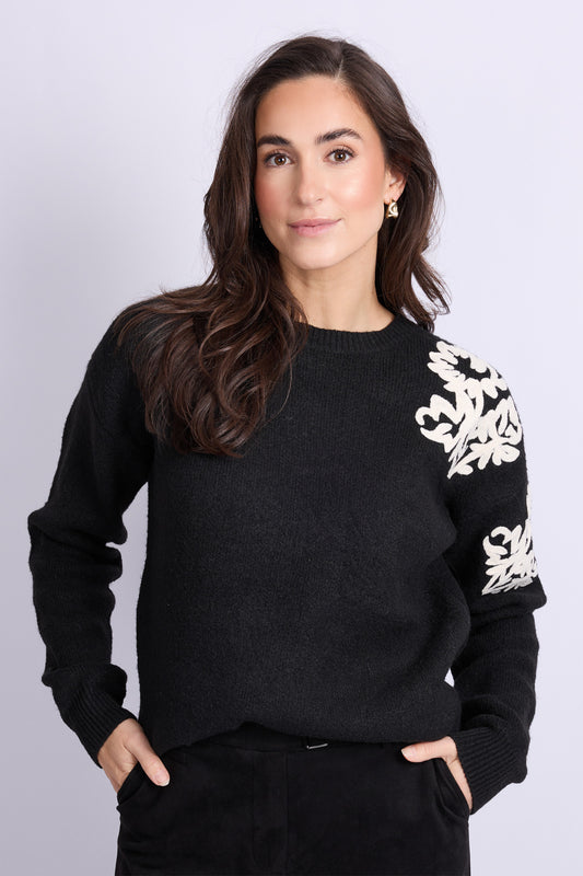 Klaartje knit pullover - black