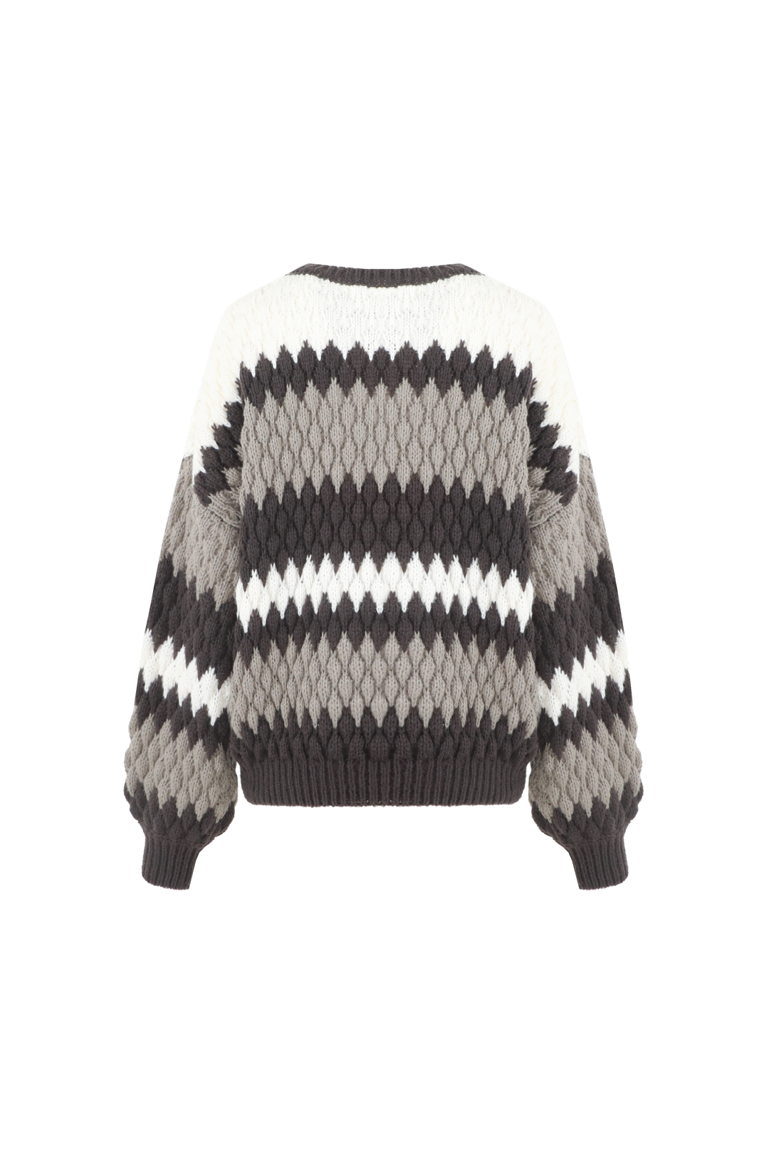 Kool knit pullover - chocolate/bronze