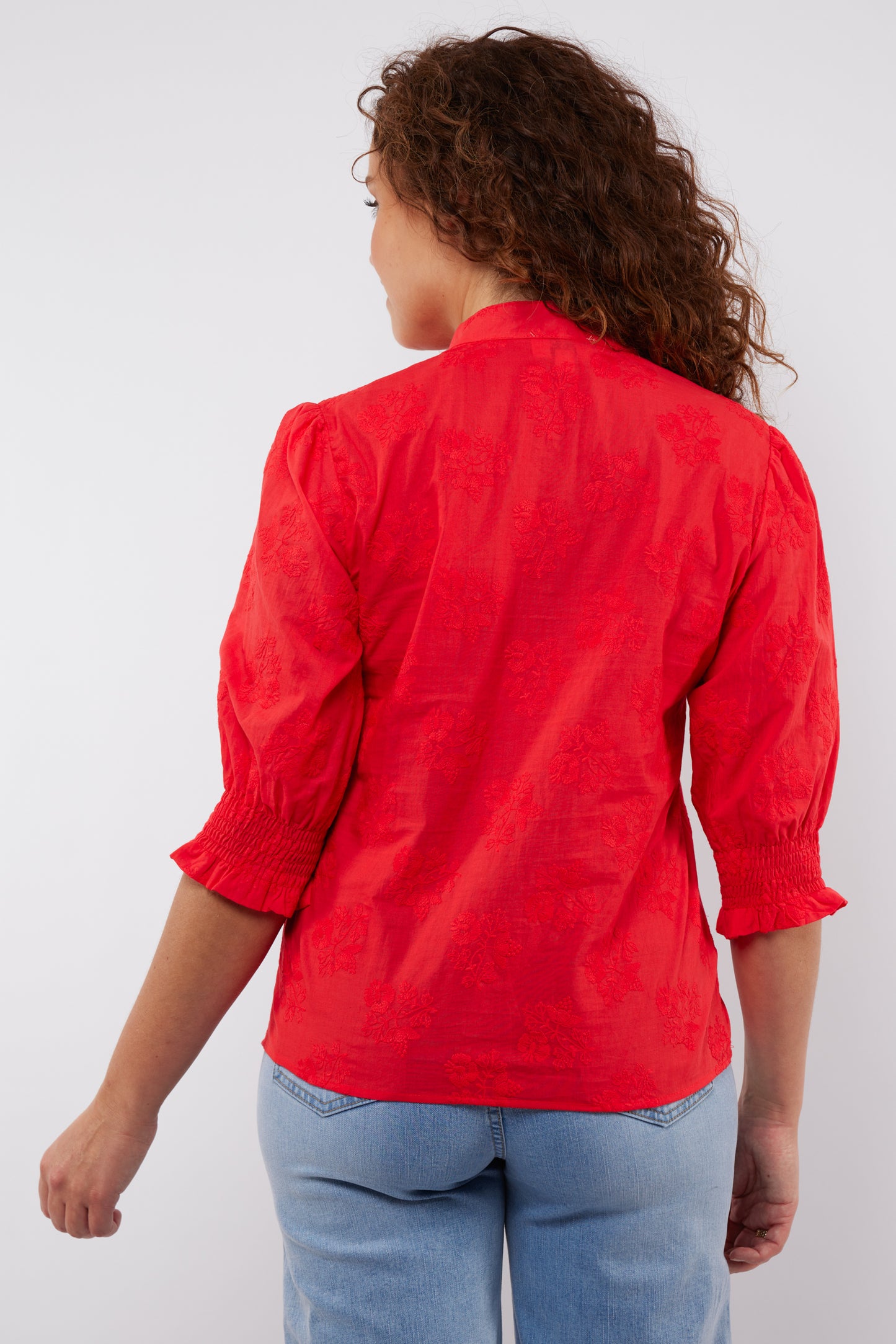 Cluny blouse - sweet red