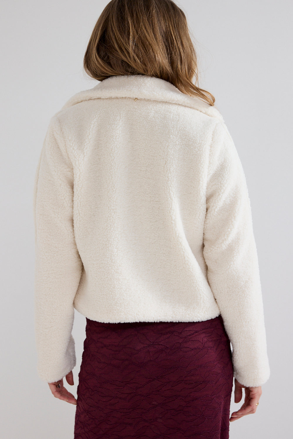 Teddy jacket lace - crème