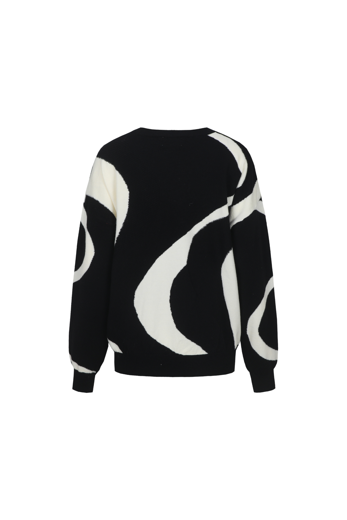 Alix knit pullover - ecru/zwart