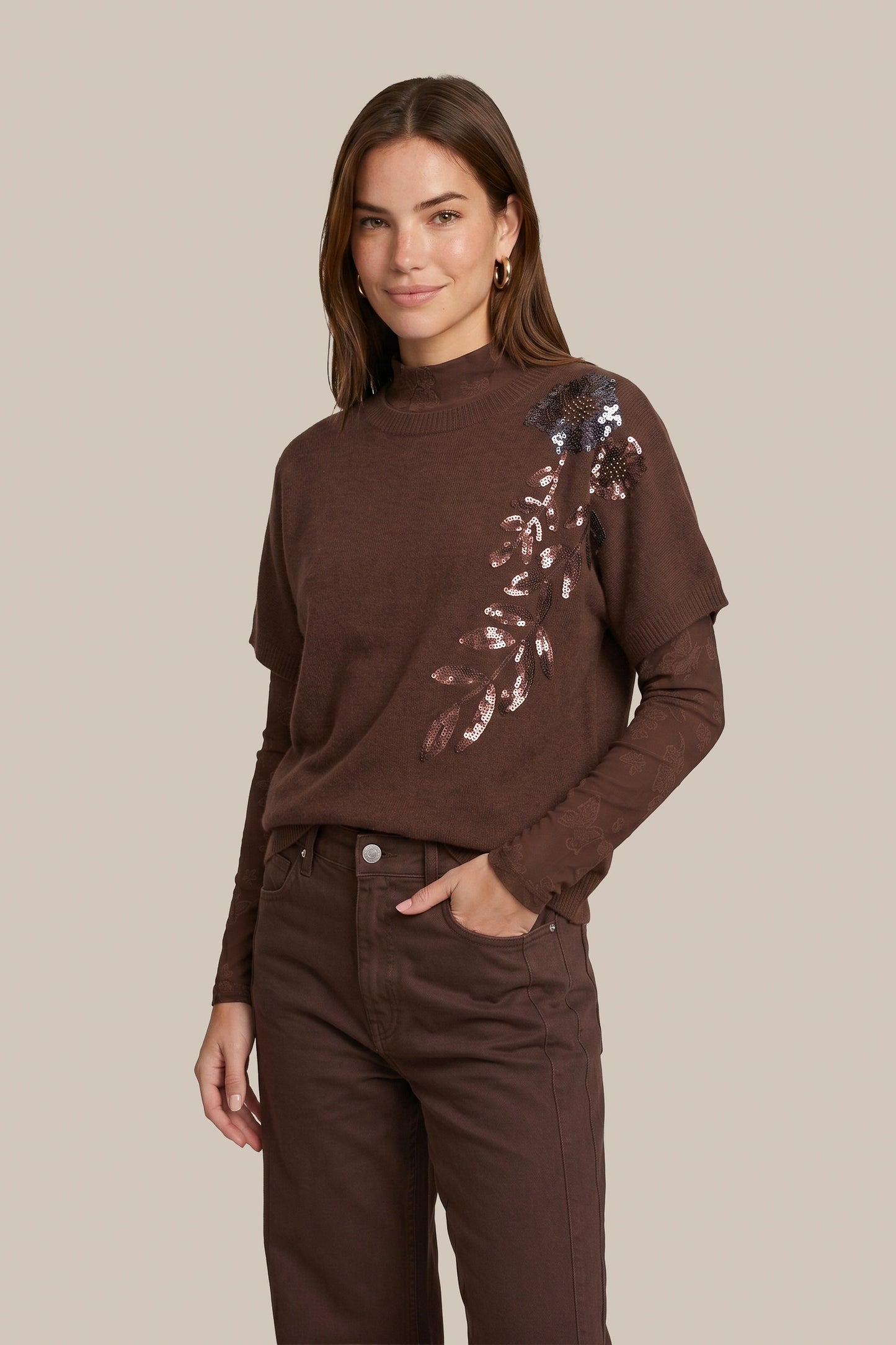 Victoria knit pullover - brown