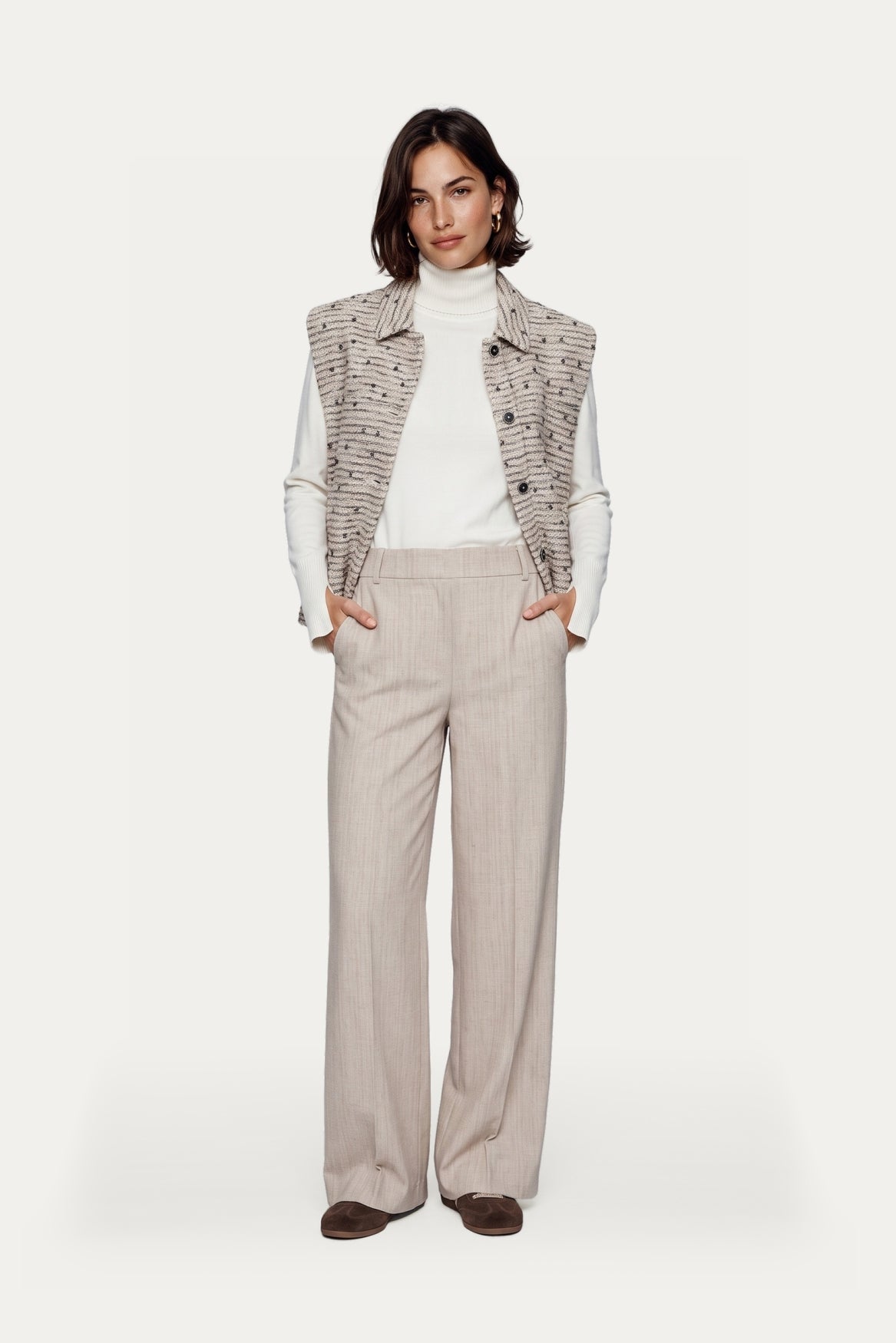 Kamyla gilet - sand mix