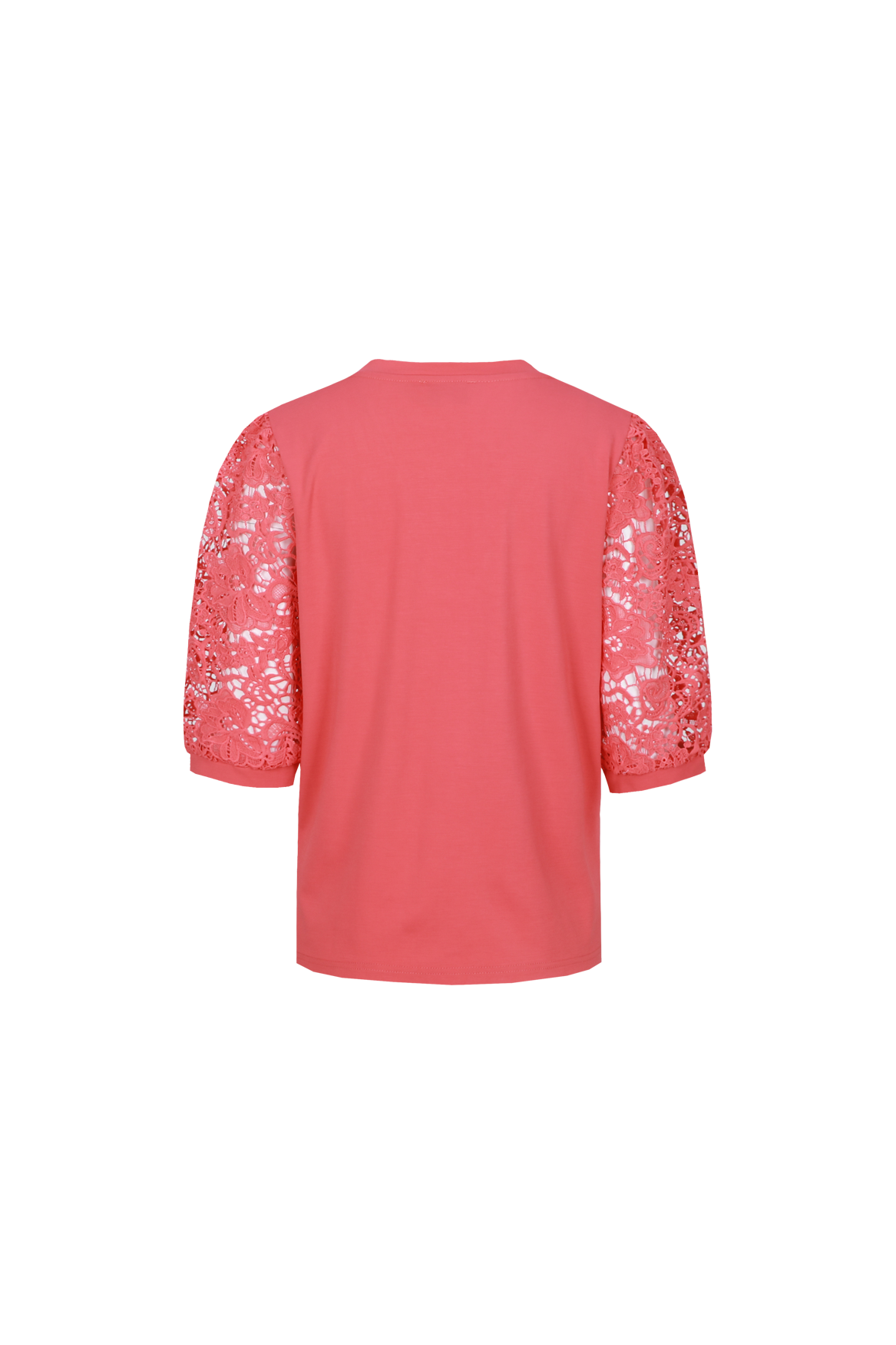 Tinella top broderie - koraal
