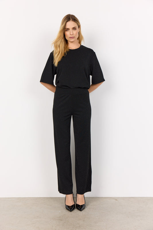 Andine 3 broek glitter - zwart