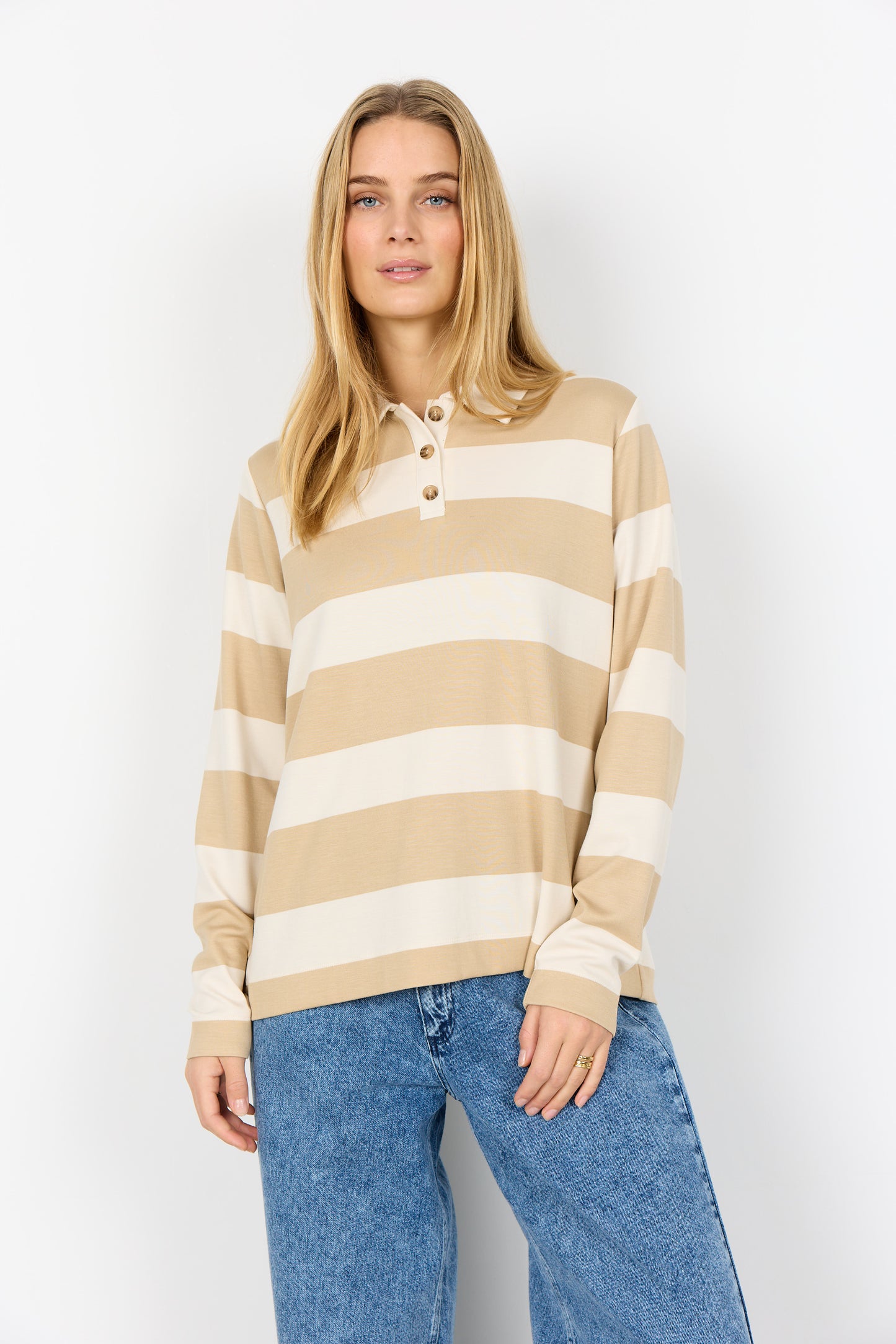 Polo t-shirt barni 48 - Camel/crème