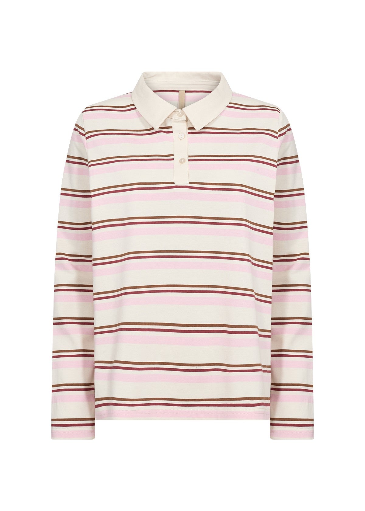 Polo t-shirt Base 2 - roze/ecru