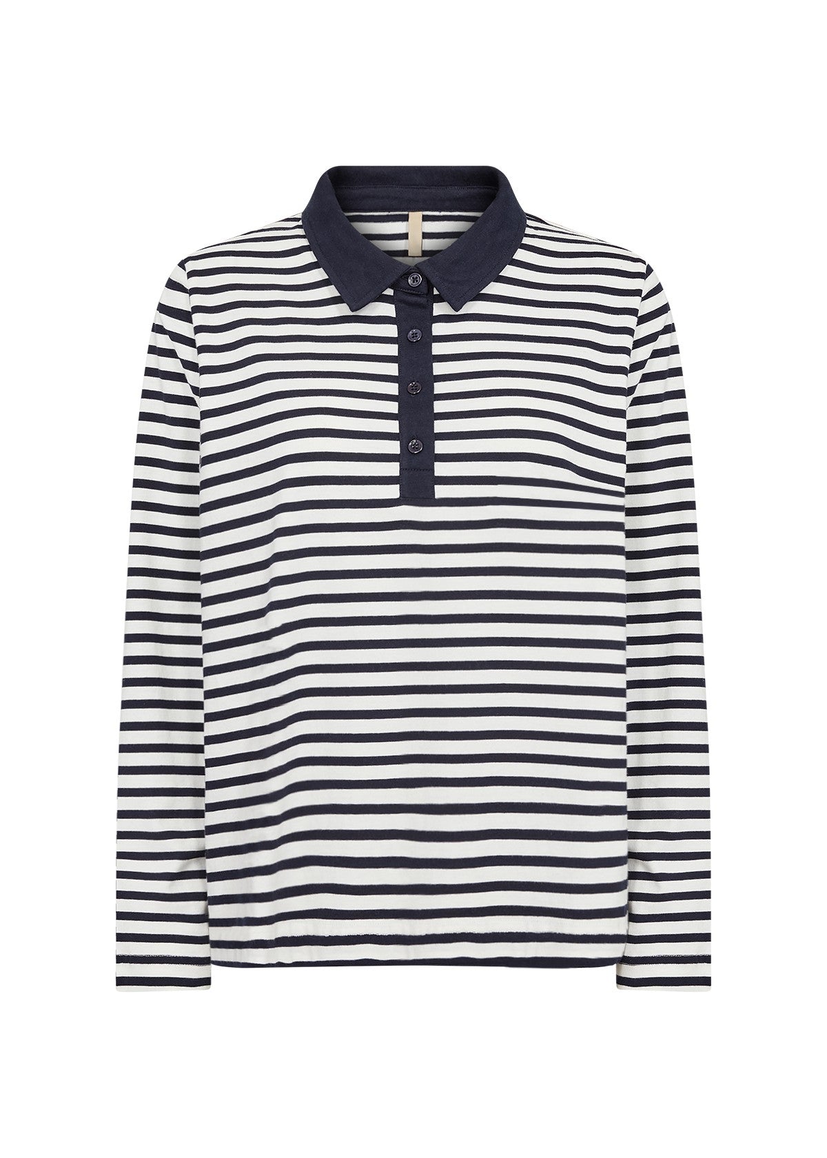 Polo t-shirt Bri 2 - donkerblauw/wit