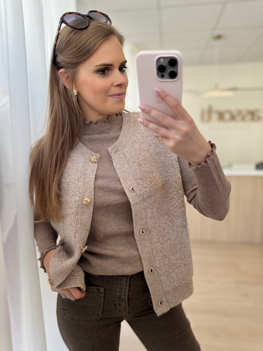 Bouclé gilet ZM - taupe
