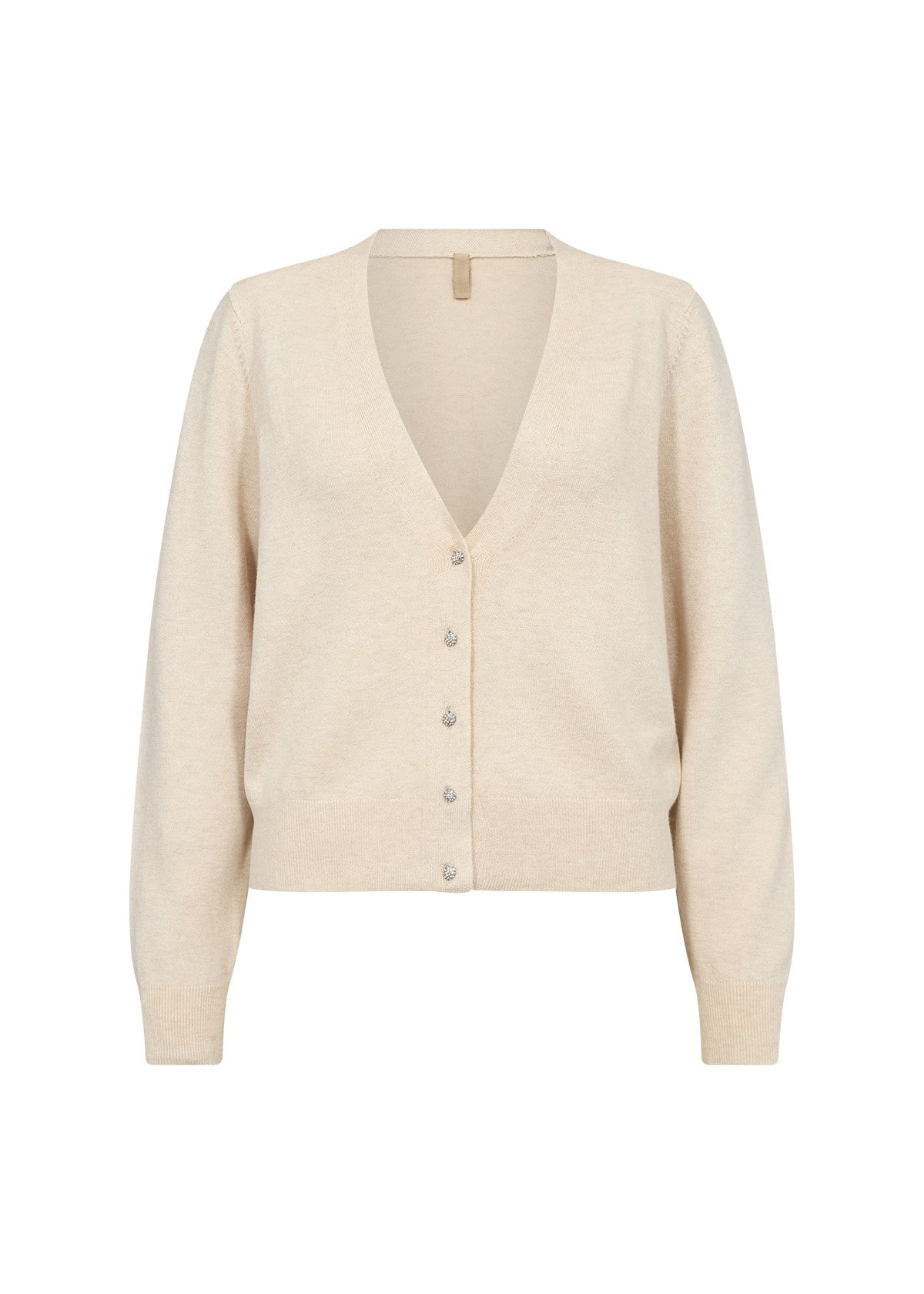 Dollie gilet strass - licht beige