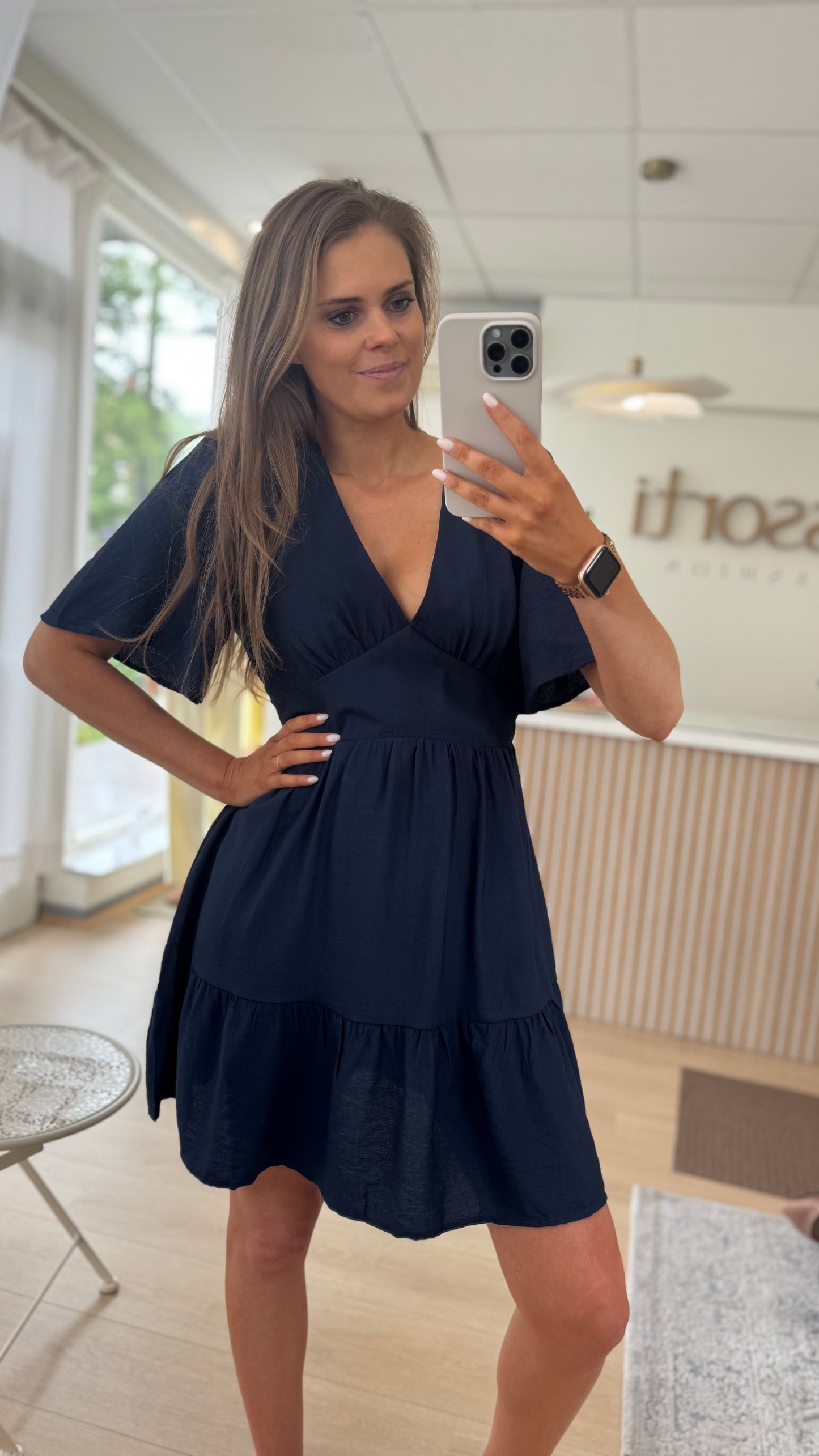 Flair jurk - marineblauw