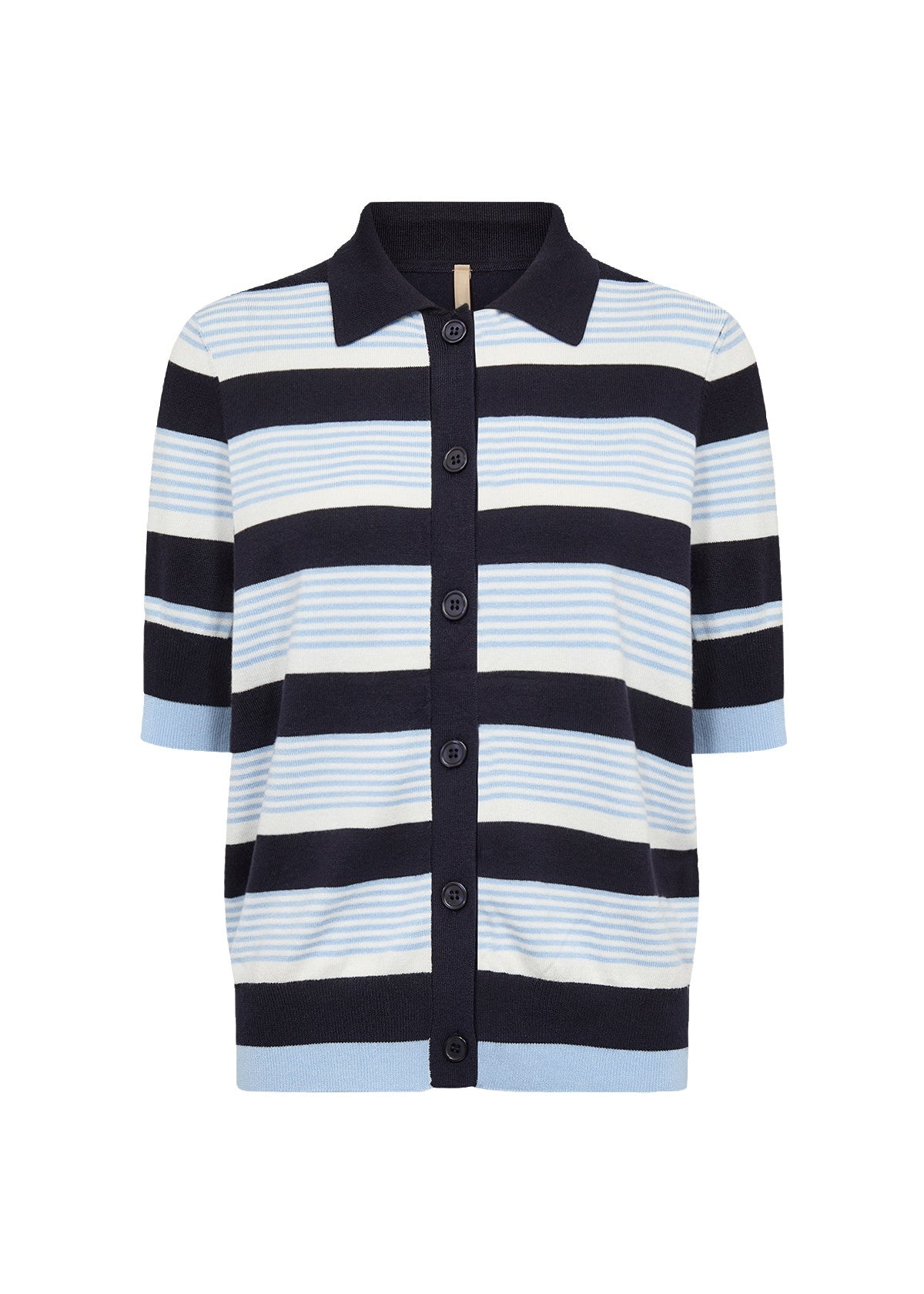 Dollie stripe 820 cardigan - blauw/wit