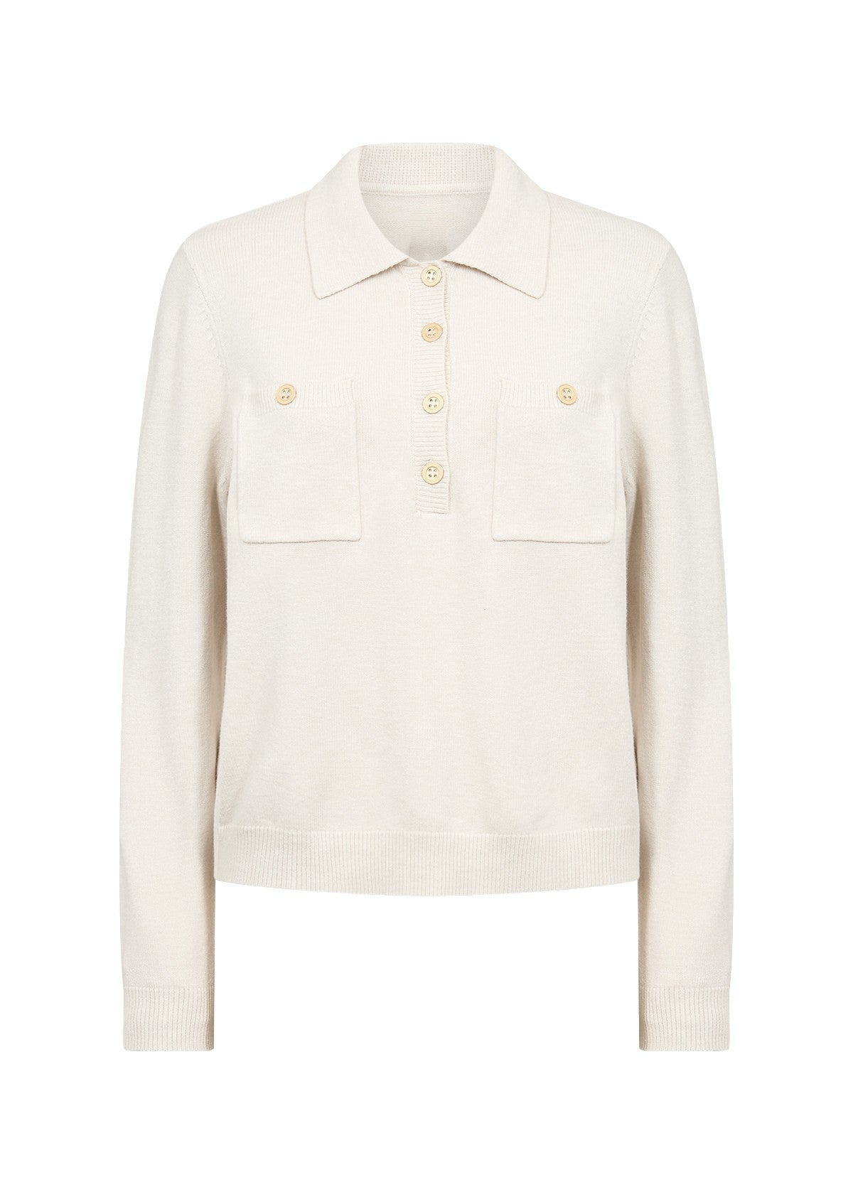 Kanita polo pullover - lichtbeige