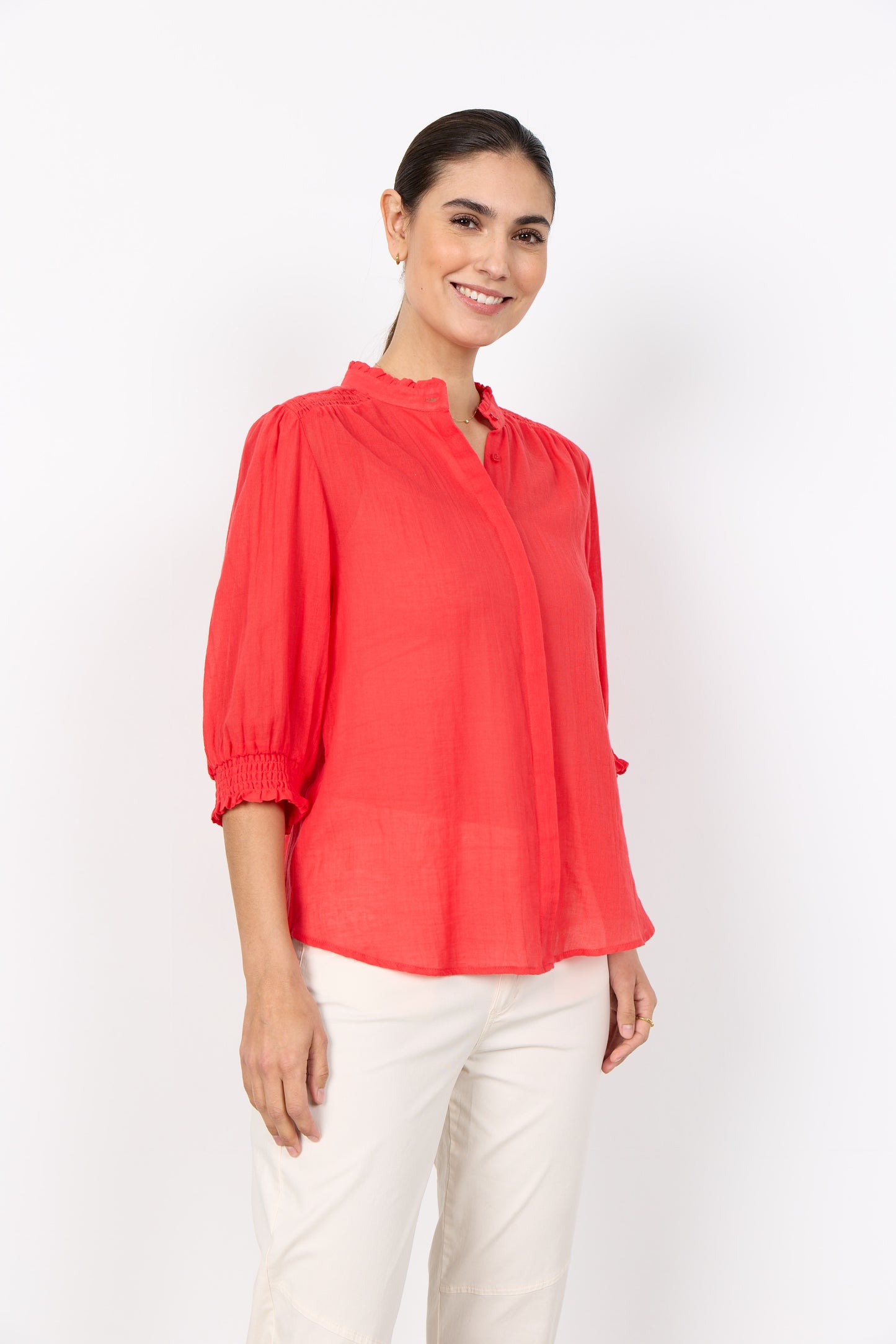 Fabiana 3 blouse - koraal