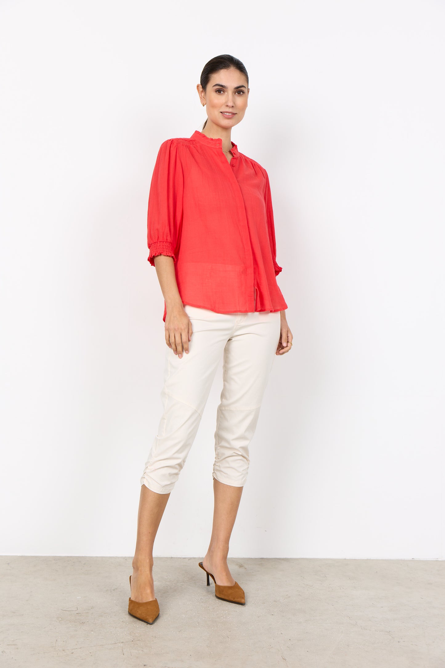 Fabiana 3 blouse - koraal