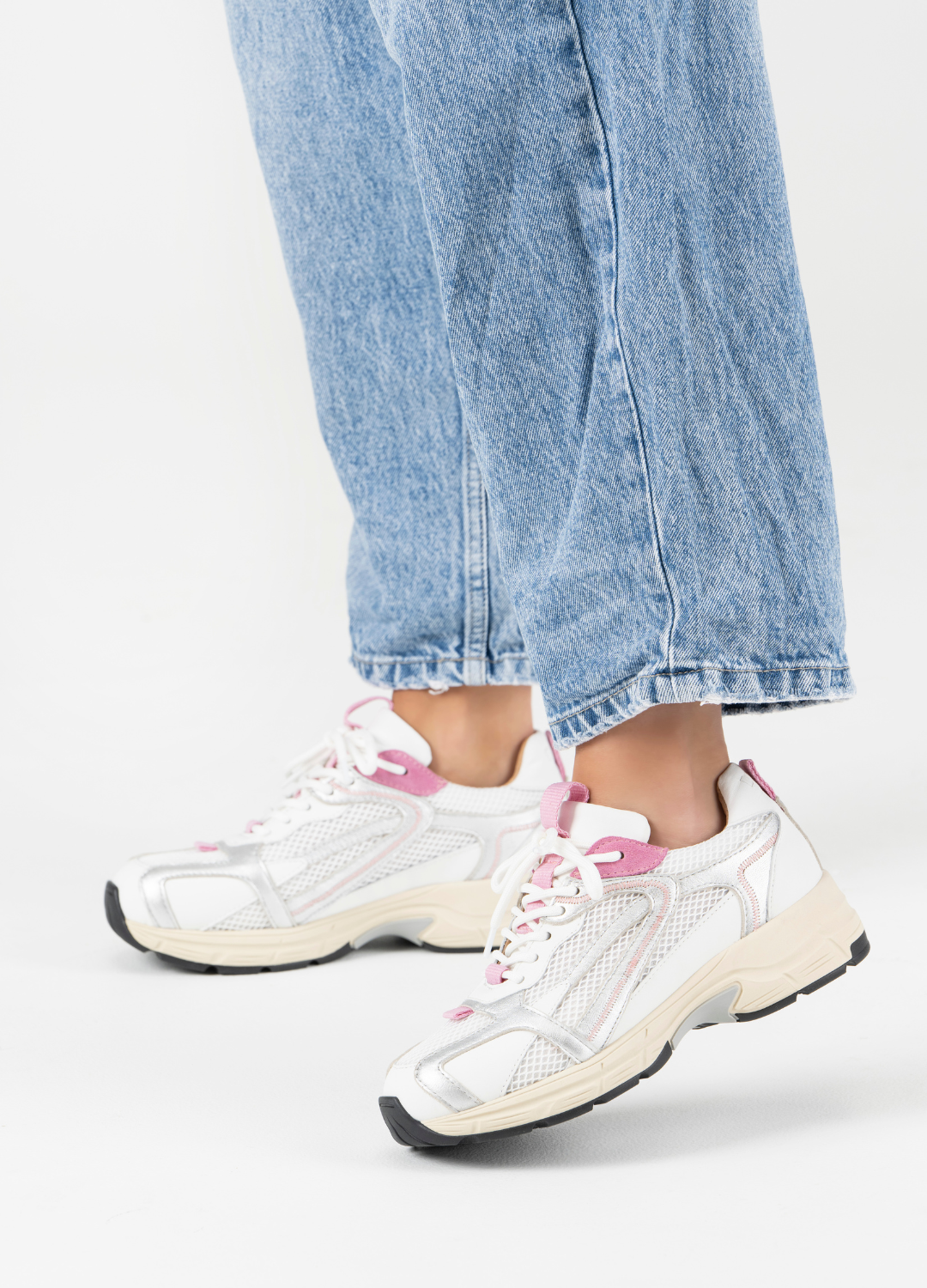 Neya sneakers - silver/pink