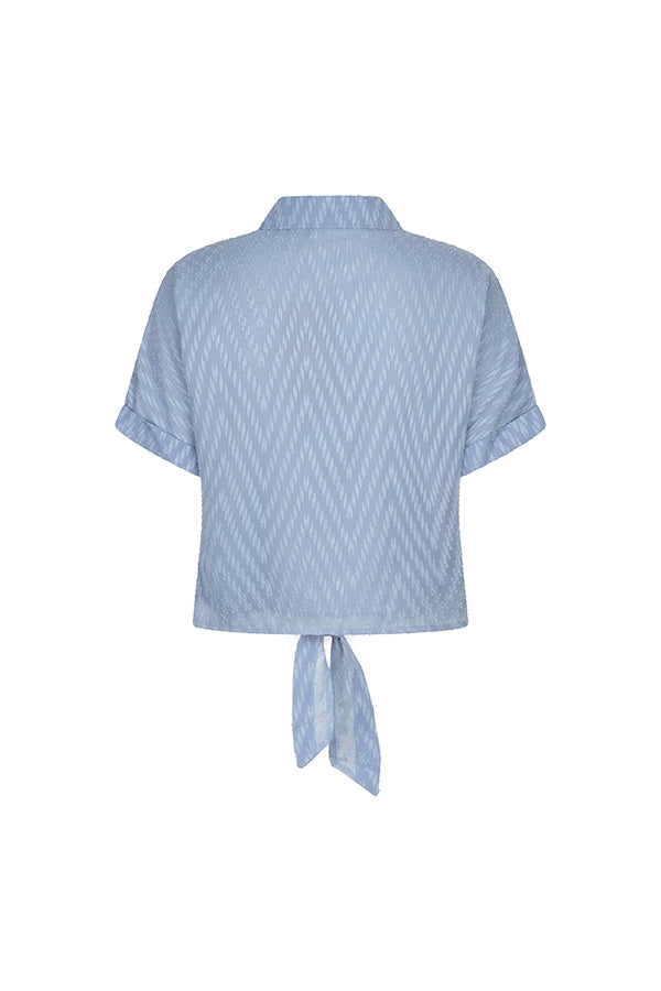 Brisa blouse geknoopt - blauw