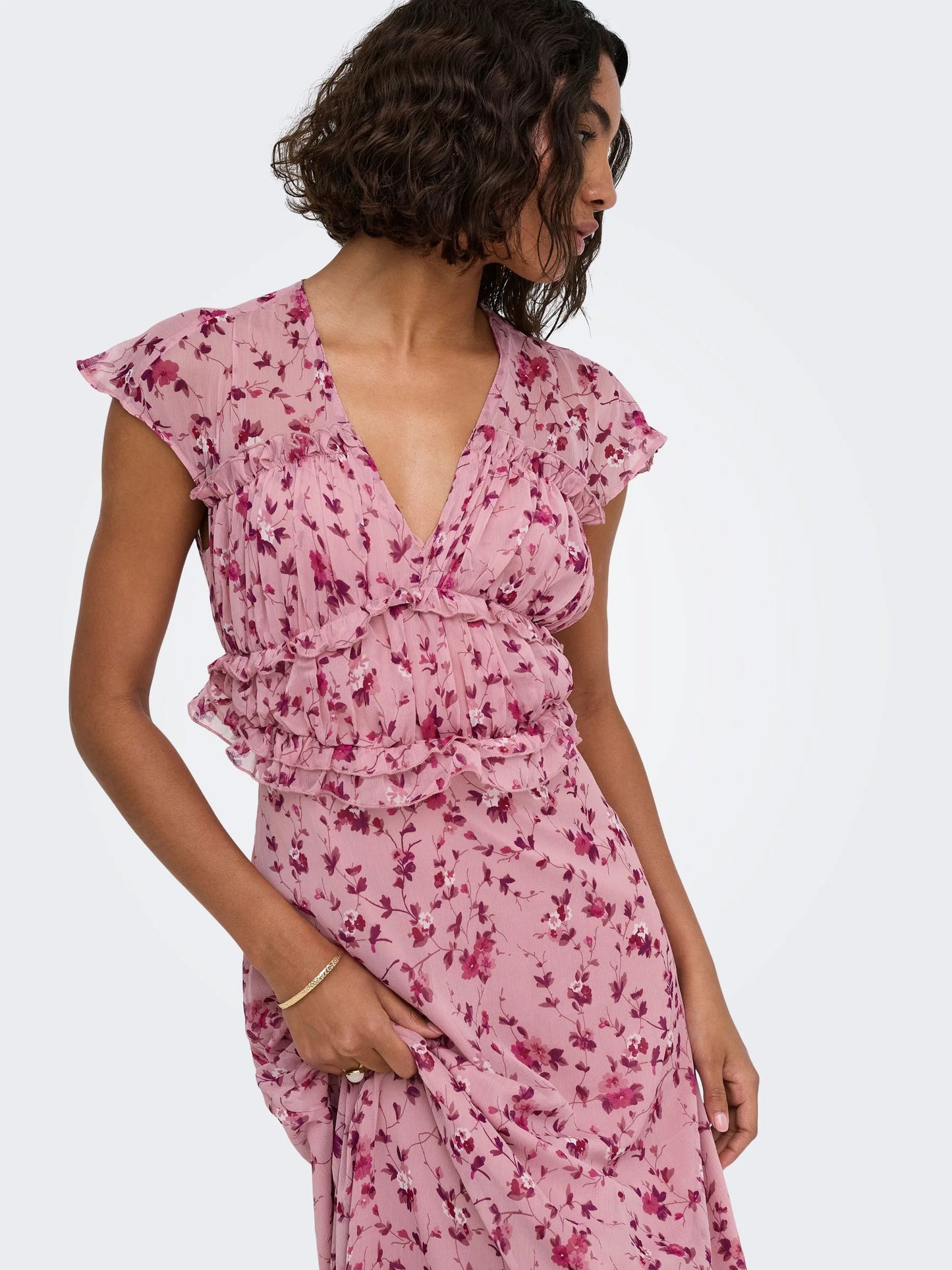 Valda bloemenkleed - roze
