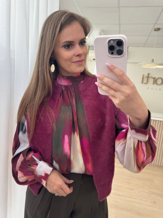 Elona waistcoat - plum
