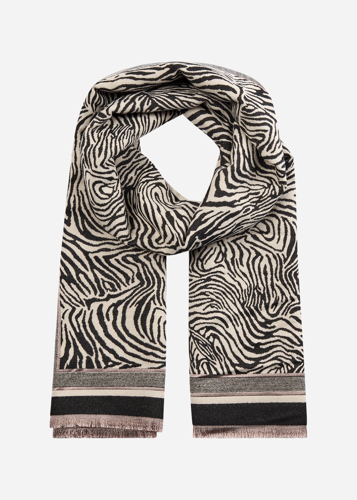 Sjaal zebra SC - bruin – Assorti