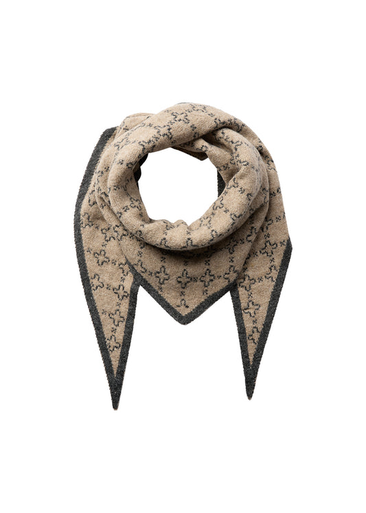 Golly sjaal ruit - beige/grijs