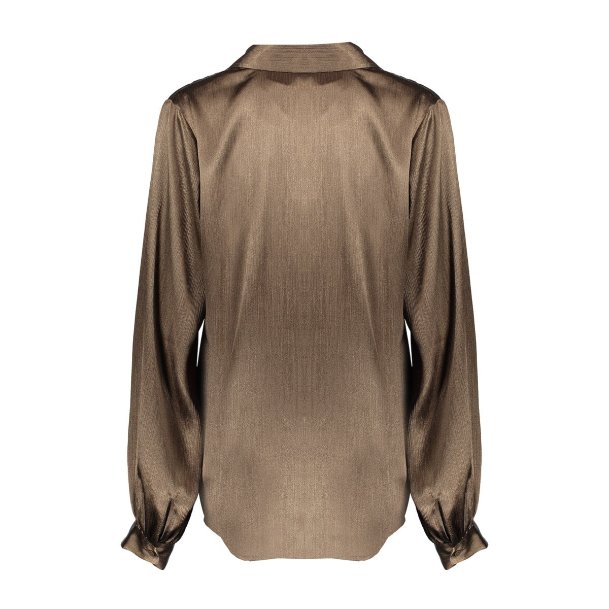 53860 satijn bloes - Brown