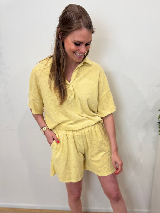 Sponge set: short+top - yellow