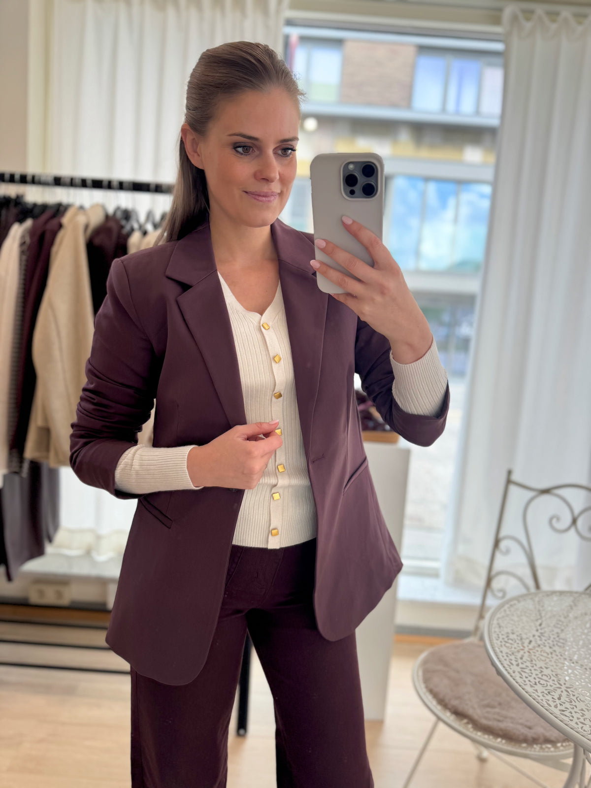 Sakura blazer - aubergine