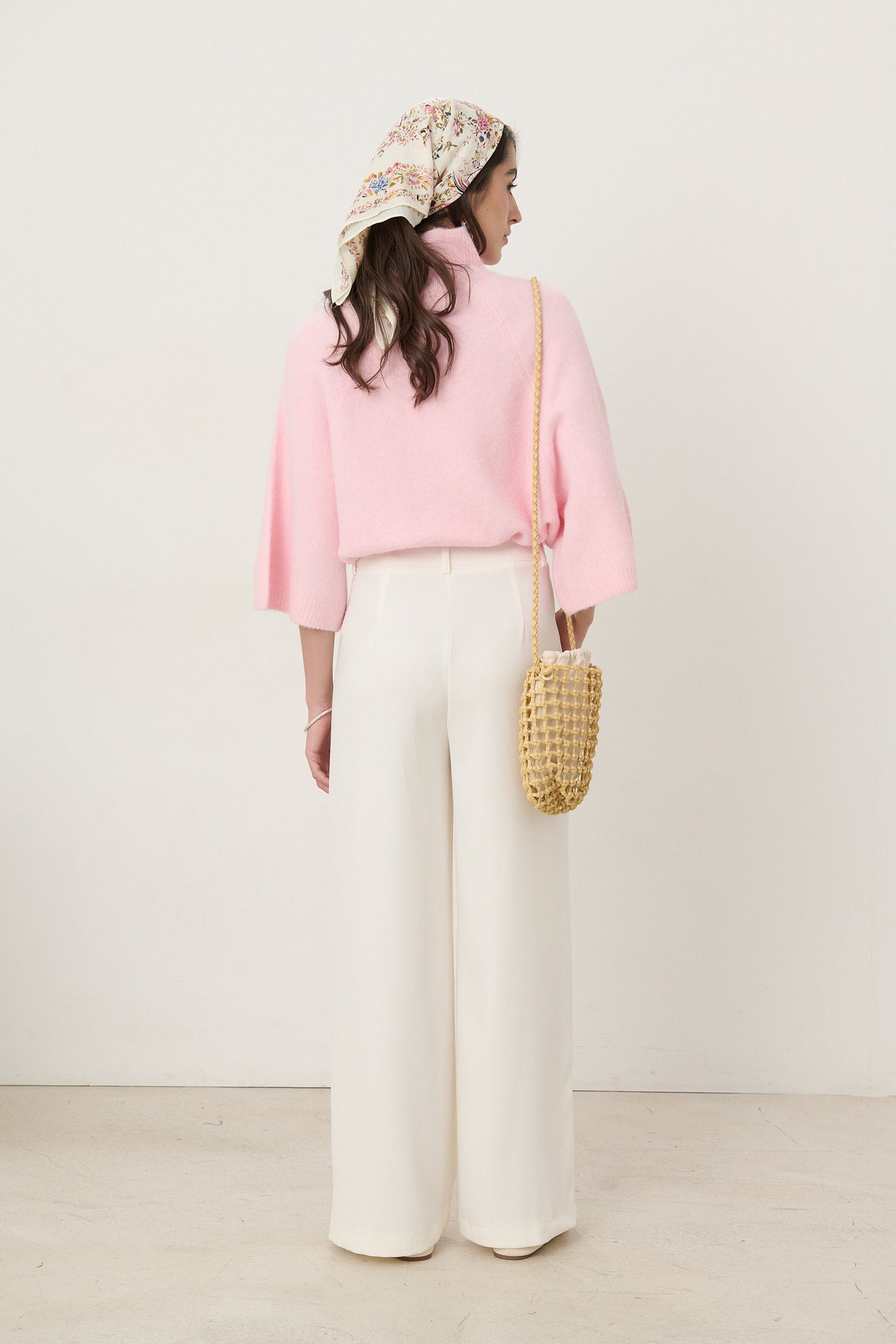 Hoge taille broek - wit