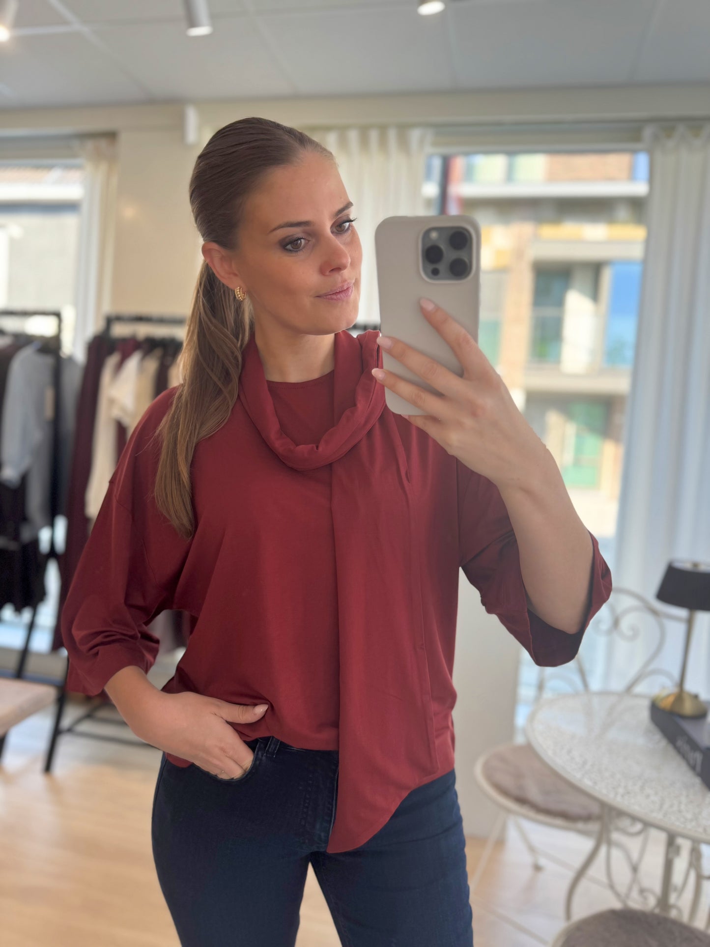 Marica blouse lint - roest